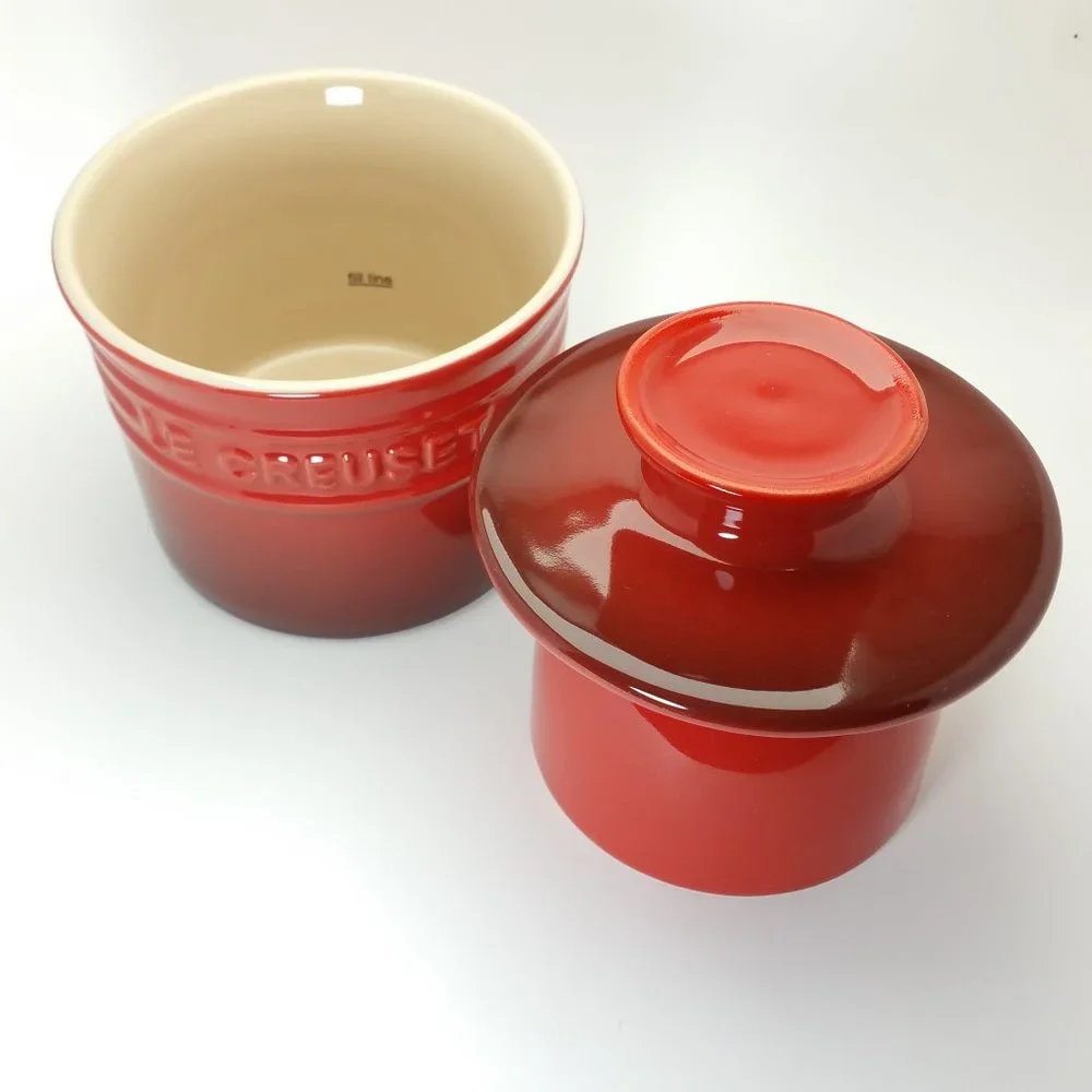 Le Creuset Butter Crock in Cerise